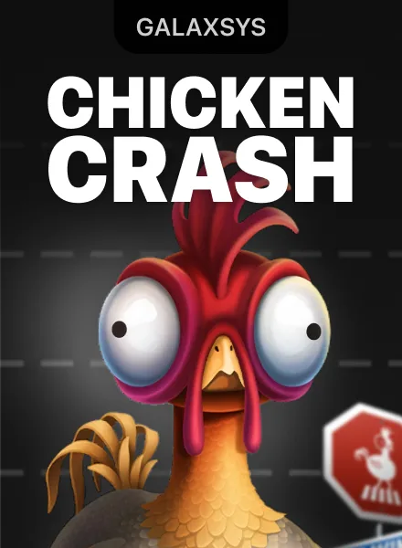 Portada de Chicken Crash, juego crash disponible en 1win